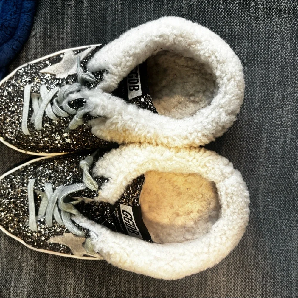 Golden Goose Silver Glitter Slippers - Picture 3 of 3